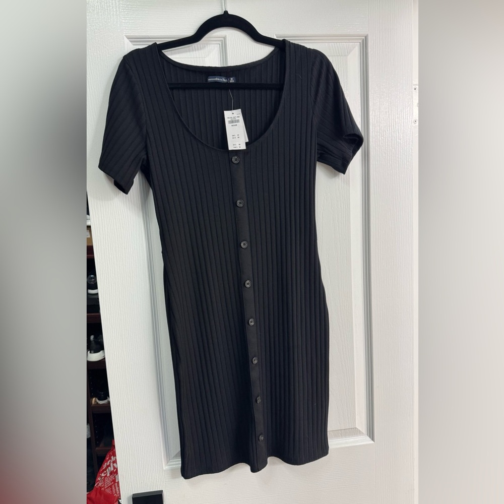 Ribbed Abercrombie & Fitch button down dress Sz Medium